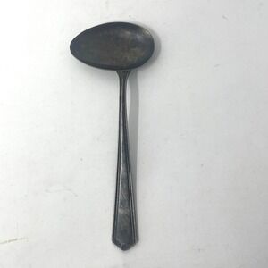 Webster Company Sterling Silver Ladle - Cream/Jelly Spoon - Art Deco Style 4.5"